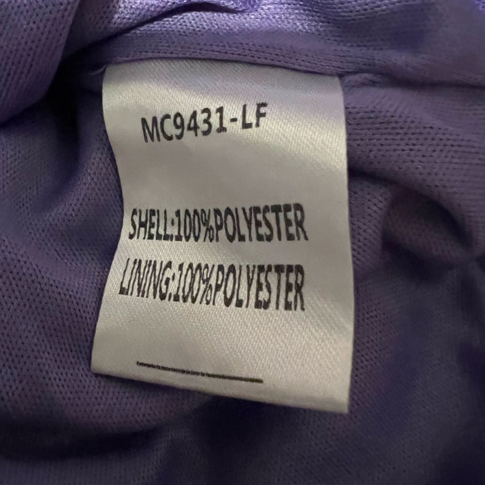 Double Crazy Size Medium Lavender/Silver Sequin O… - image 6